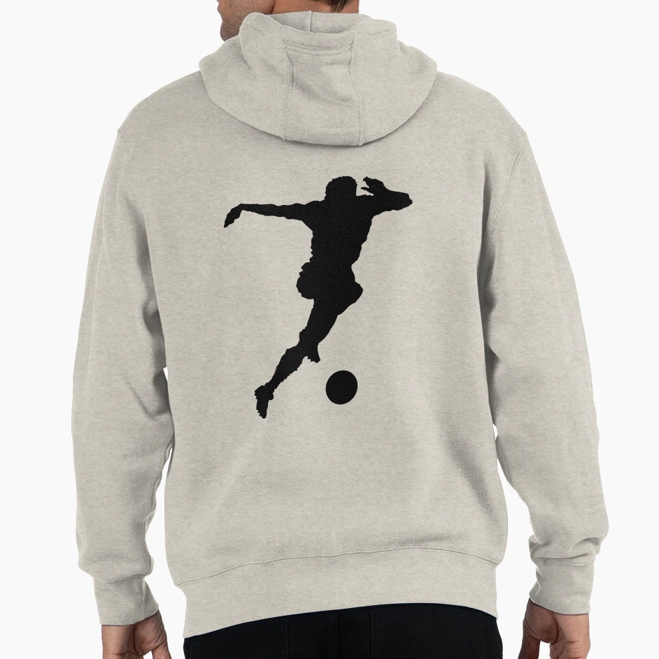 Athletic Soccer Kick Motion Hoodie - Custom Art Print for Adults - T-Shirt, Sweatshirt, Hoodie
