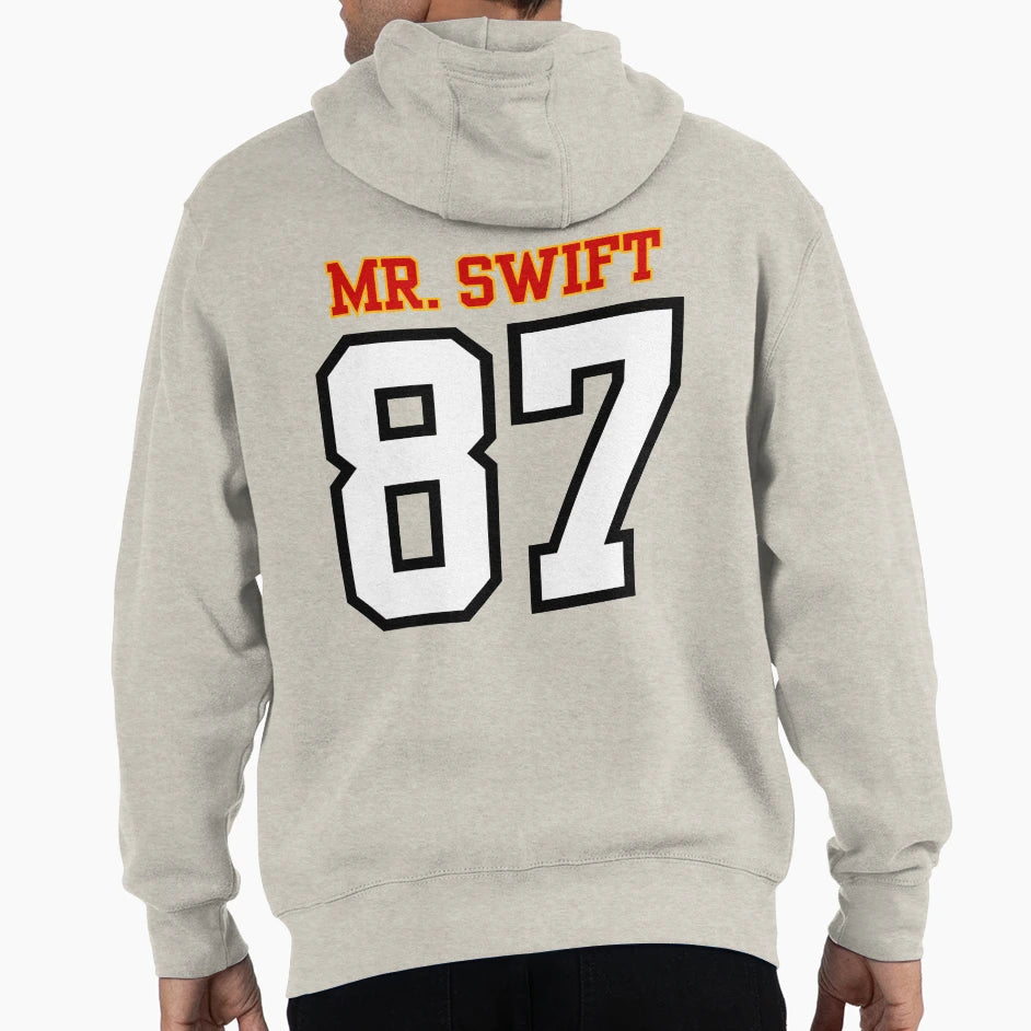 Mr Swift Kelce And Chiefs 87 Hoodie - Custom Art Print for Adults - T-Shirt, Sweatshirt, Hoodie