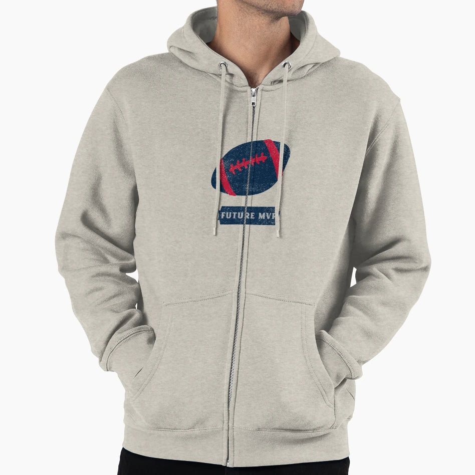 Football Future Mvp Game Day Sports Hoodie - Minimalist Print Men Women - T-Shirt, Sweatshirt, Hoodie