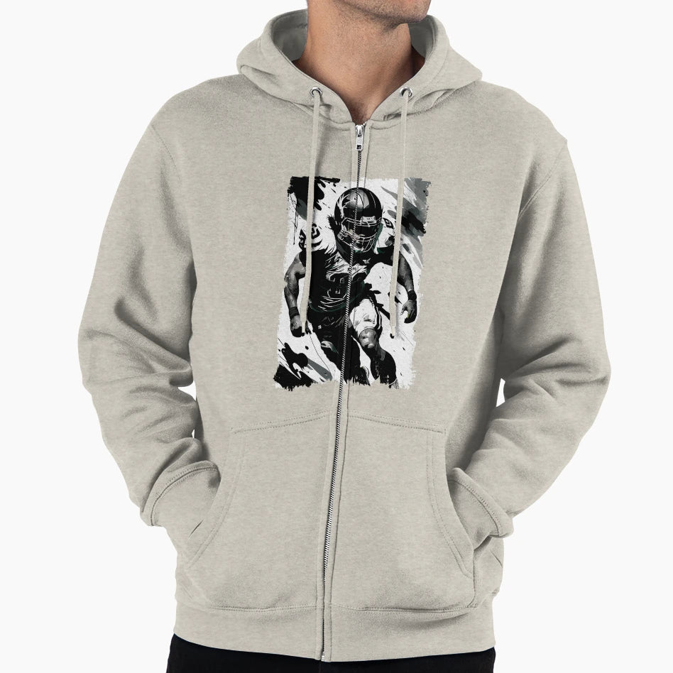 Nfl Football Player Portrait Abstract Hoodie - Custom Art Print Unisex - T-Shirt, Sweatshirt, Hoodie