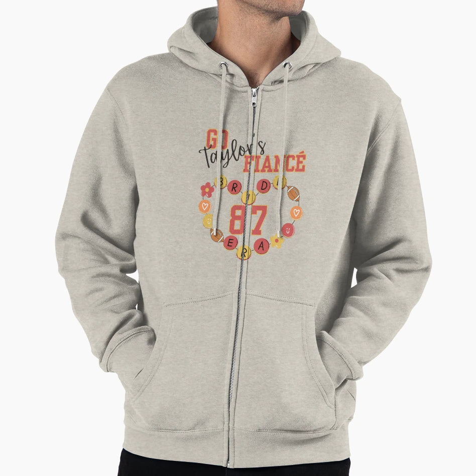 Go Taylors Fianc Funny Engagement Bride Hoodie - Graphic Print for Adults - T-Shirt, Sweatshirt, Hoodie