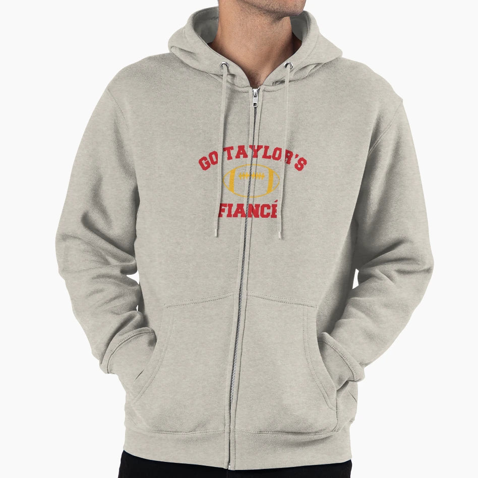 Go Taylors Fiance Football Taylors Hoodie - Minimalist Print Unisex - T-Shirt, Sweatshirt, Hoodie