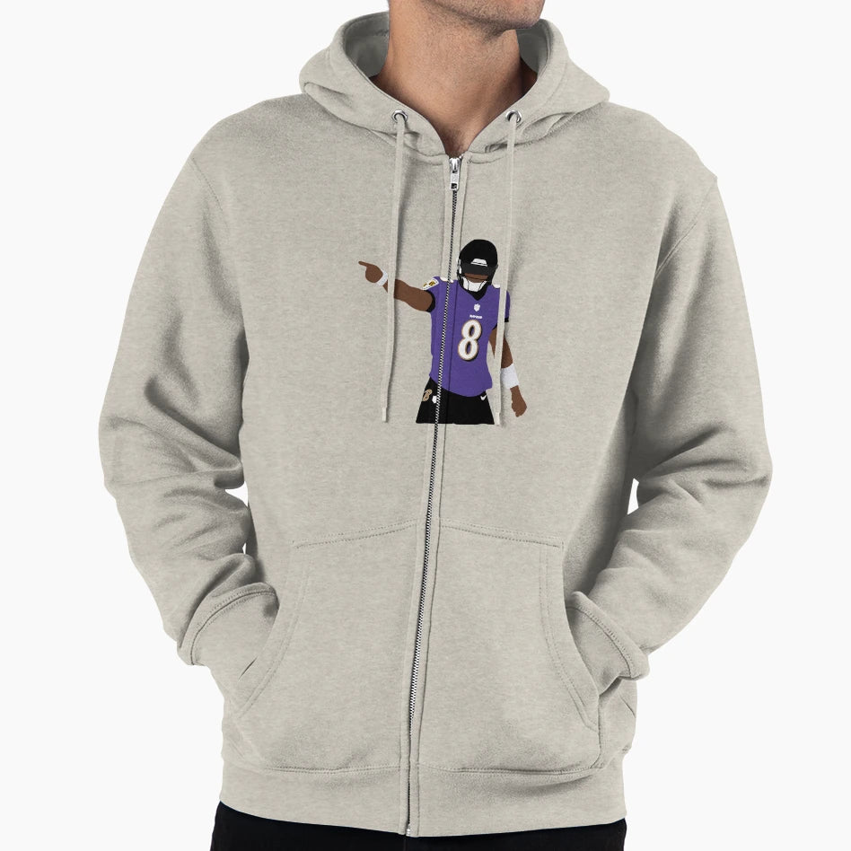 Baltimore Ravens LJ Hoodie - Aesthetic Graphic Men Women - T-Shirt, Sweatshirt, Hoodie