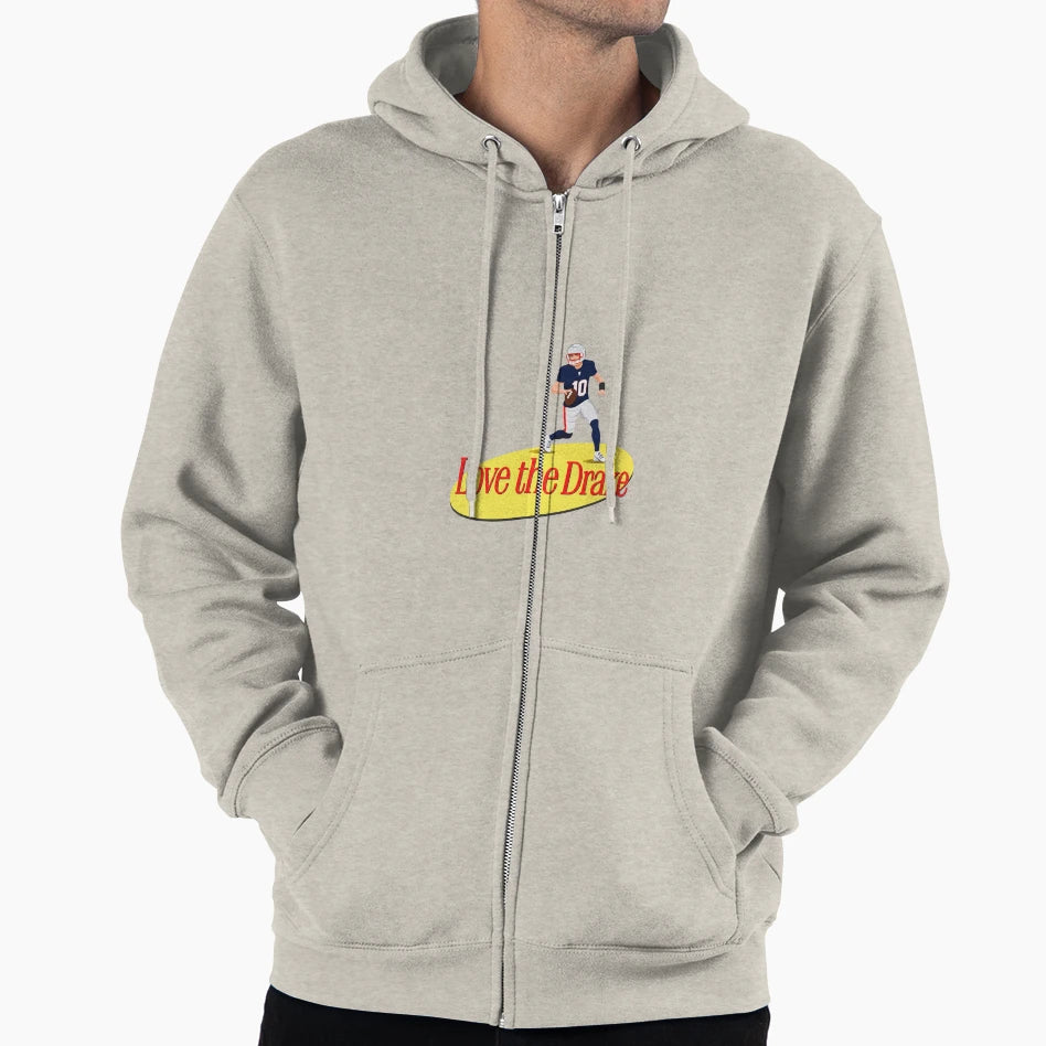 Love Drake Love Drake Maye New England Hoodie - Streetwear Style Unisex - T-Shirt, Sweatshirt, Hoodie