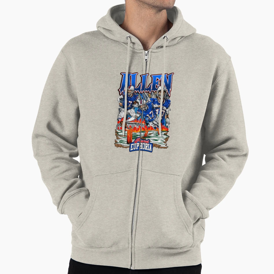 JA Buffalo Bills Planet Euphoria Football Hoodie - Unique Graphic Unisex - T-Shirt, Sweatshirt, Hoodie
