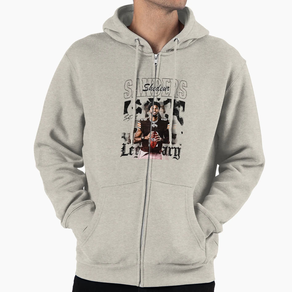 Shedeur Sanders Cleveland Football Hoodie - Fun Novelty Design for Adults - T-Shirt, Sweatshirt, Hoodie