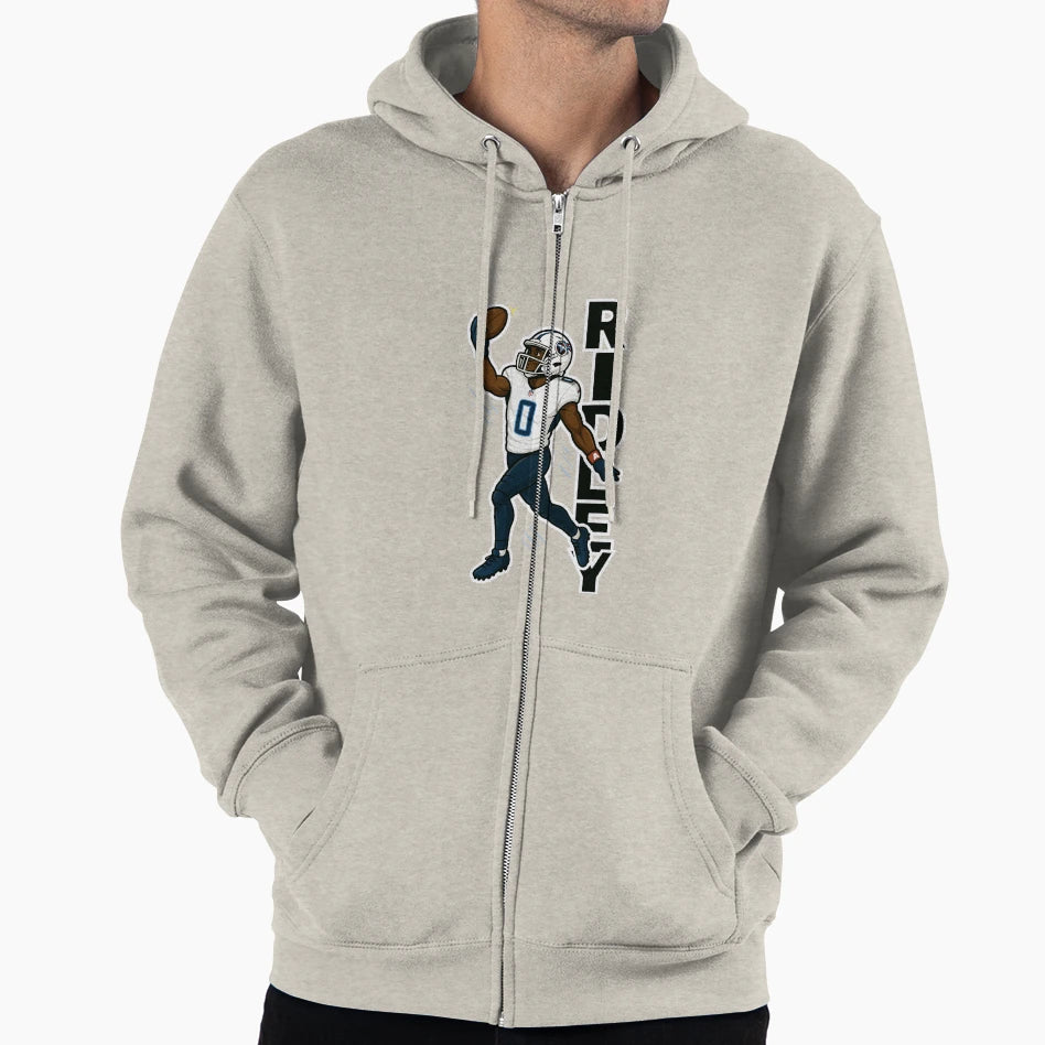 Calvin Ridley Tennessee Titans Cartoon Hoodie - Aesthetic Graphic Unisex - T-Shirt, Sweatshirt, Hoodie