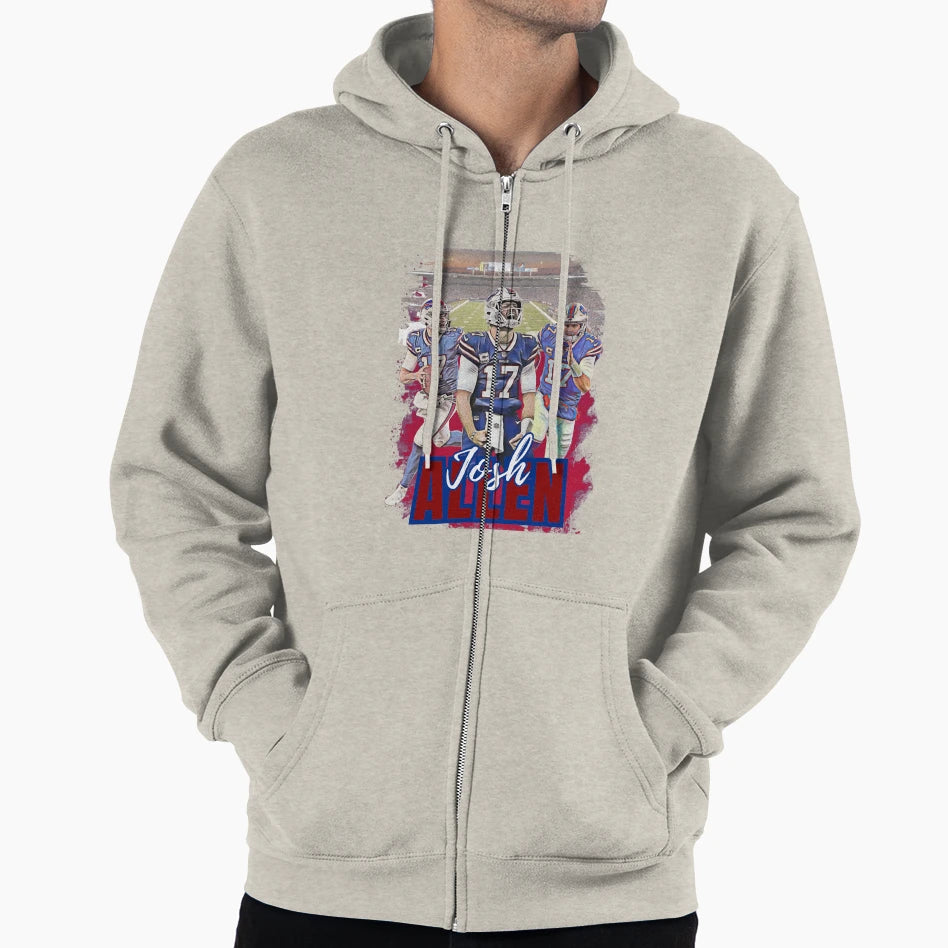 JA Buffalo Bills Nfl Football Art Hoodie - Custom Art Print Unisex - T-Shirt, Sweatshirt, Hoodie