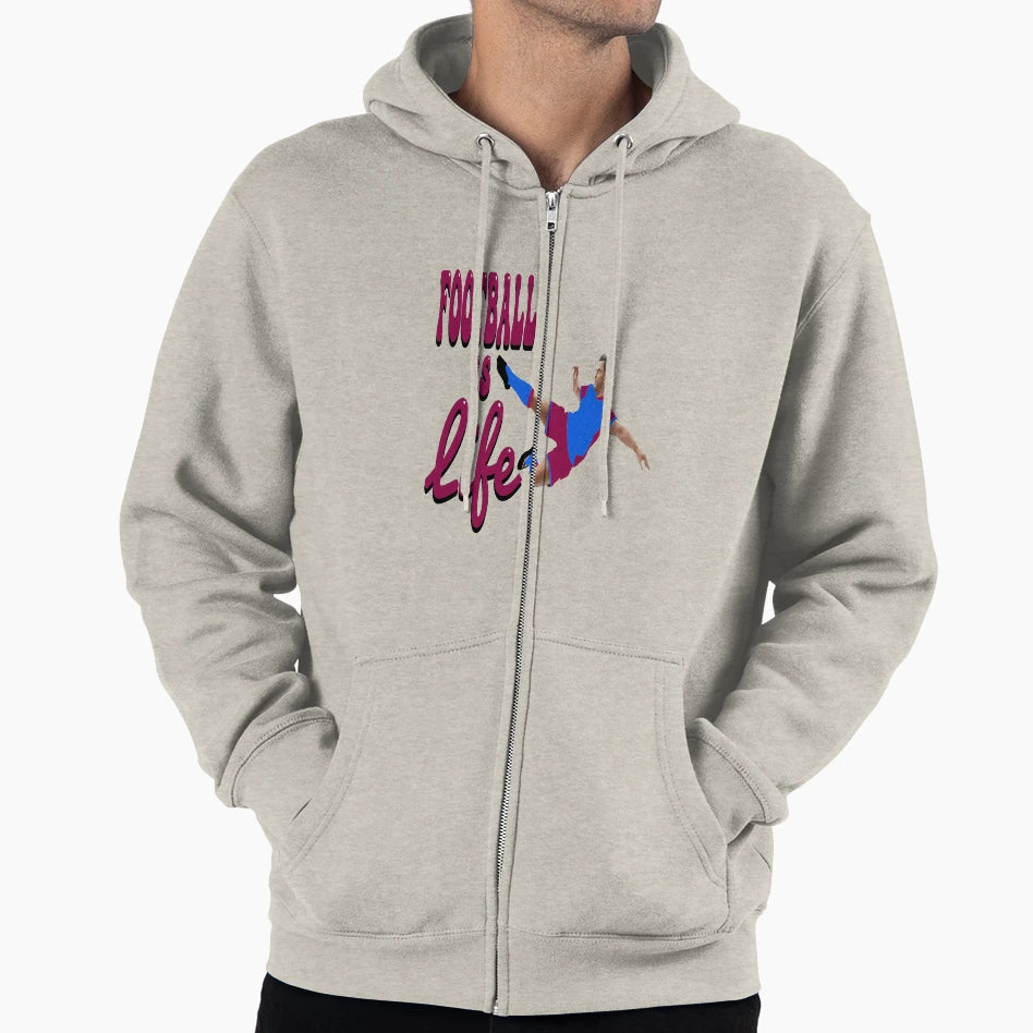Football Is Life Hoodie - Novelty Apparel Men Women - T-Shirt, Sweatshirt, Hoodie