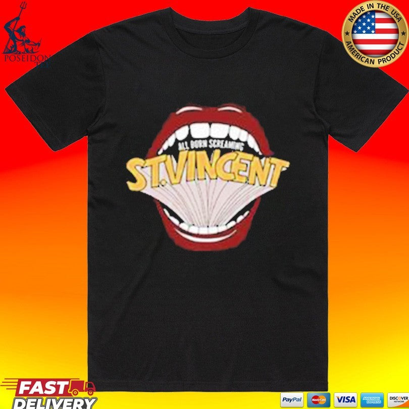 St. Vincent All Born Screaming - Adult & Kids T-Shirts, Sweatshirts & Hoodies apparel design preview 1