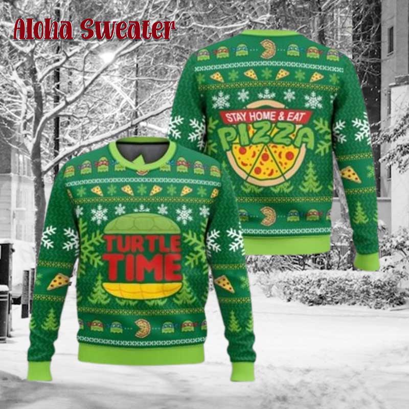 Vintage Mutant Ninja Turtles Ugly Christmas Sweater - Holiday Gift product image 4