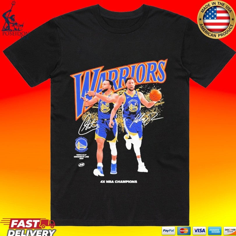 Steph And Klay Designed By Jee 2026 Golden State - Adult & Kids T-Shirts, Sweatshirts & Hoodies apparel design preview 1