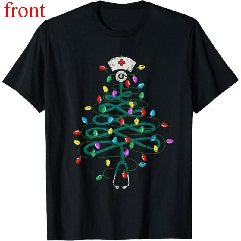 Stethoscope Tree Light Nurse Surgical Gown Top Round - Adult & Kids T-Shirts, Sweatshirts & Hoodies apparel design preview 1