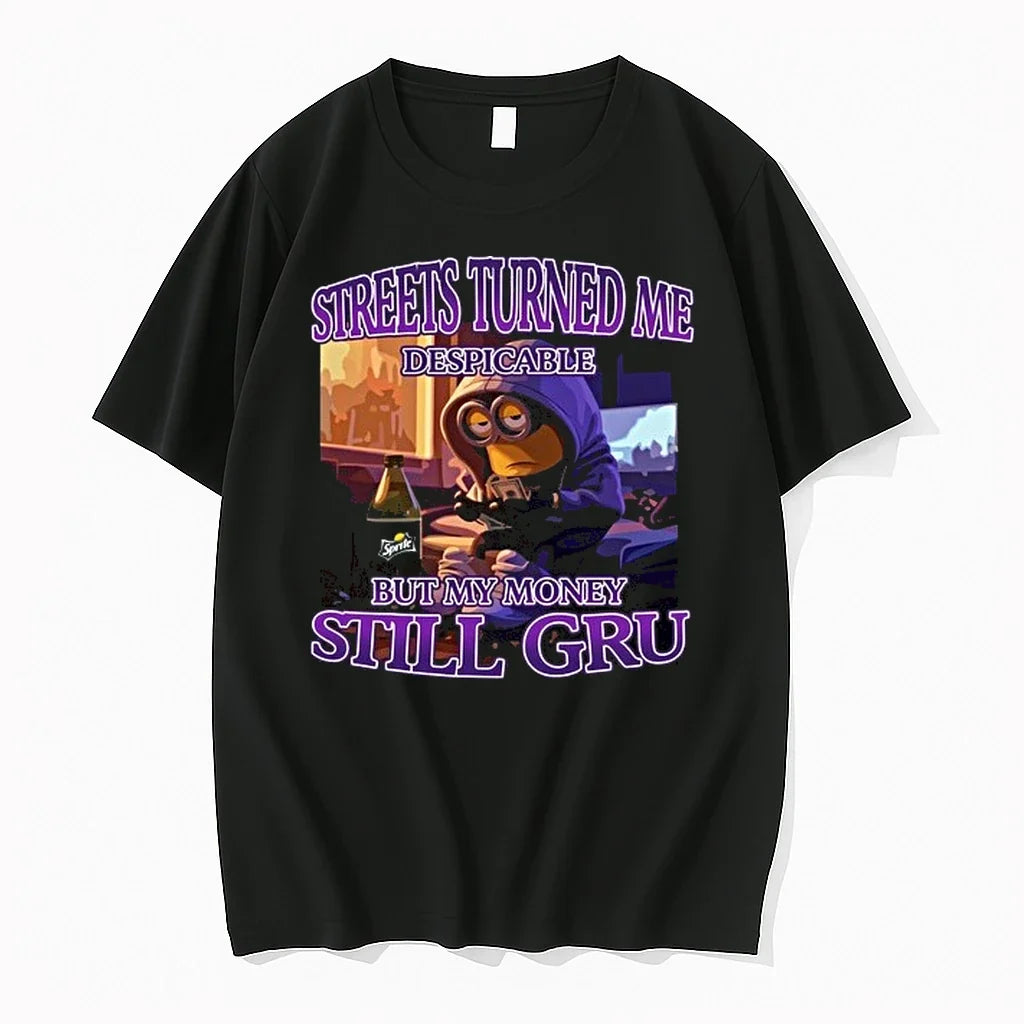 Streets Turned Me Despicable But My Money Still Gru 0 - Adult & Kids T-Shirts, Sweatshirts & Hoodies apparel design preview 1