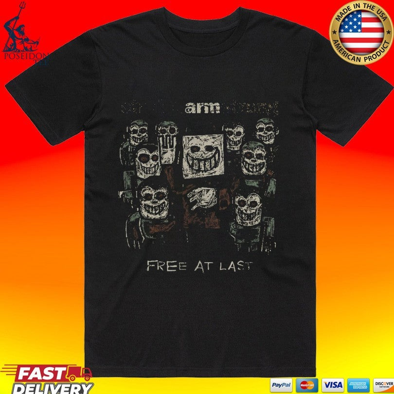 Stretch Arm Strong Free At Last Album Faces - Adult & Kids T-Shirts, Sweatshirts & Hoodies apparel design preview 1