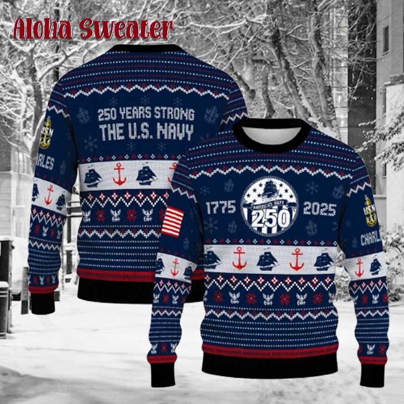 Us Army Veteran Logo Ugly Christmas Sweater - Holiday Gift product image 4