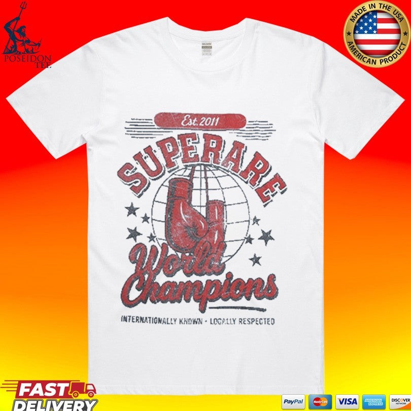 Superrare World Champions Est 2011 - Adult & Kids T-Shirts, Sweatshirts & Hoodies apparel design preview 1