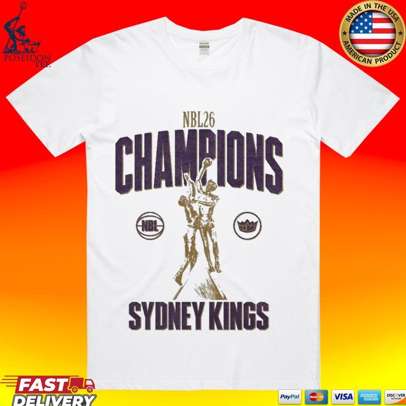 Sydney Kings NBL26 Finals Champions - Adult & Kids T-Shirts, Sweatshirts & Hoodies apparel design preview 1