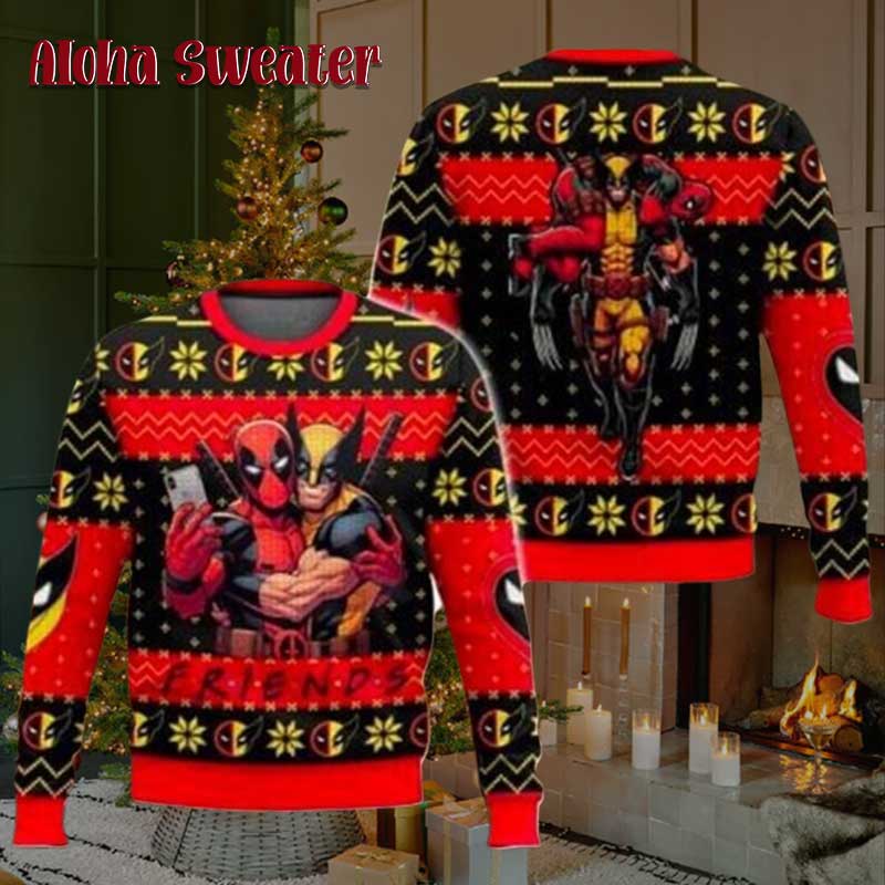 Tacos Chiki Changa Deadpool Ugly Christmas Sweater - Holiday Gift product image 2