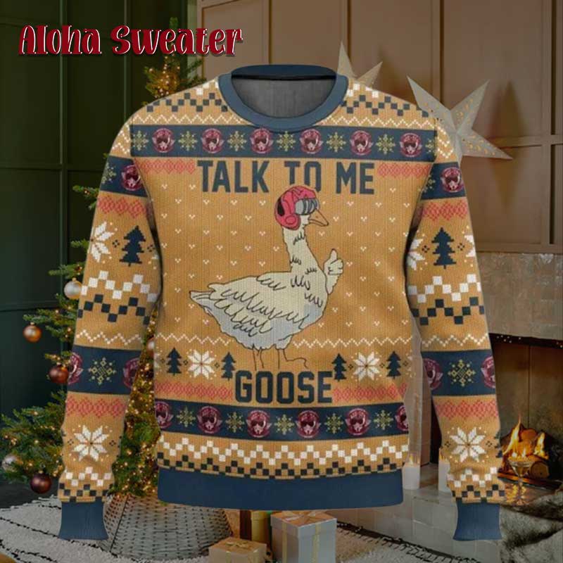 Sunglasses Design Top Gun Maverick Ugly Christmas Sweater - Holiday Gift product image 2