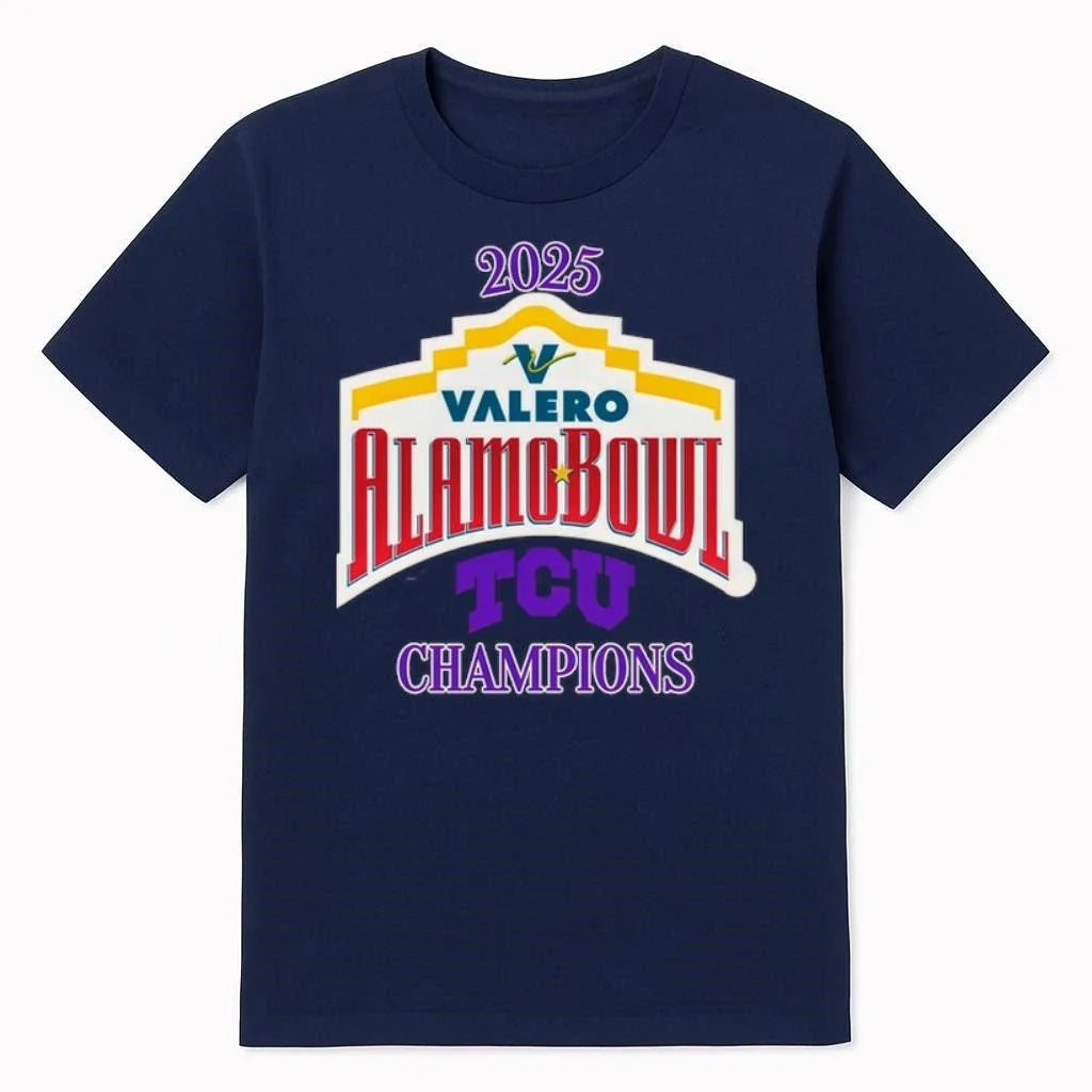 TCU Horned Frogs 2025 Alamo Bowl Champions - Adult & Kids T-Shirts, Sweatshirts & Hoodies apparel design preview 1