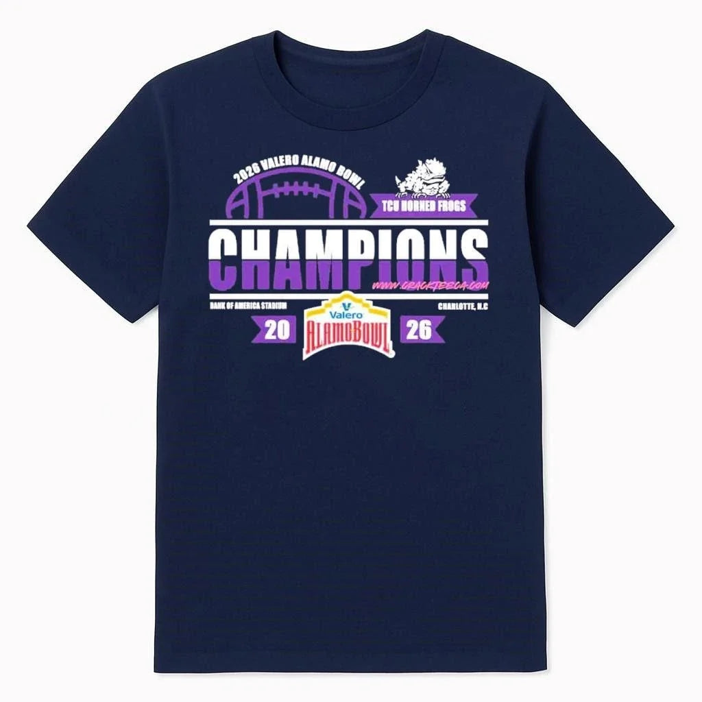 TCU Horned Frogs Football 2025 Valero Alamo Bowl - Adult & Kids T-Shirts, Sweatshirts & Hoodies apparel design preview 1