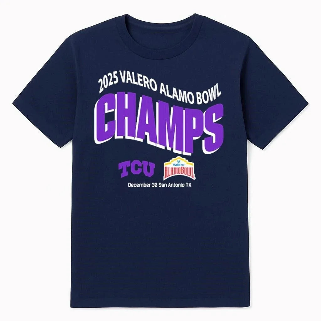 TCU Horned Frogs Football 2025 Valero Alamo Bowl - Adult & Kids T-Shirts, Sweatshirts & Hoodies apparel design preview 1