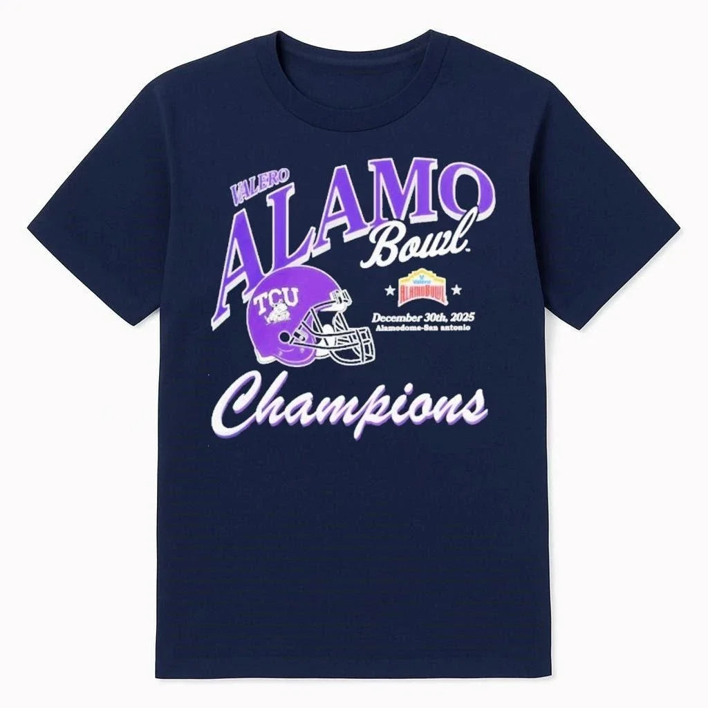 TCU Horned Frogs Valero Alamo Bowl Champions December - Adult & Kids T-Shirts, Sweatshirts & Hoodies apparel design preview 1