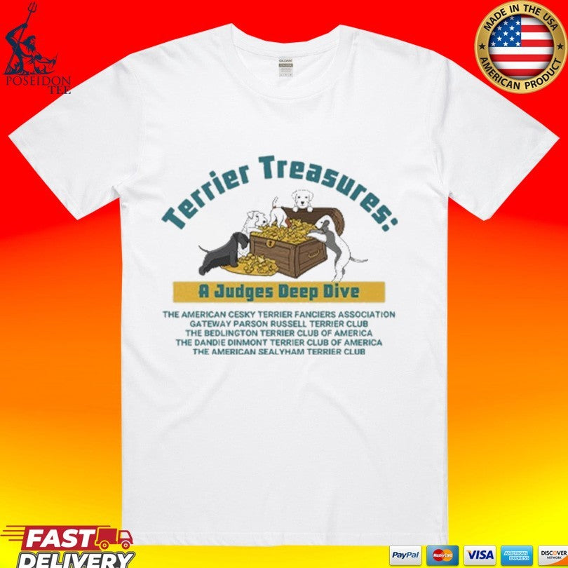Terrier Treasures A Judges Deep Dive - Adult & Kids T-Shirts, Sweatshirts & Hoodies apparel design preview 1
