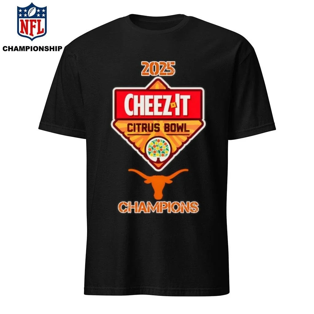 Texas Longhorns 2025 Cheez-It Citrus Bowl Champions - Adult & Kids T-Shirts, Sweatshirts & Hoodies apparel design preview 1