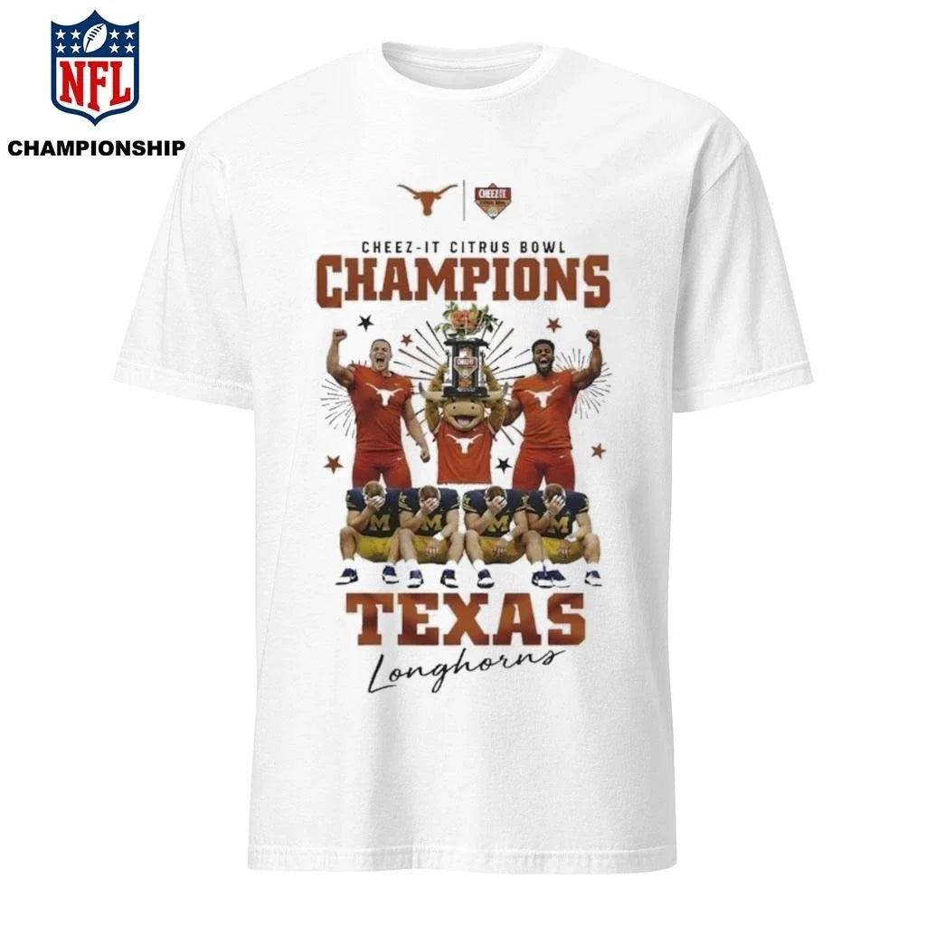 Texas Longhorns 2026 Cheez-It Citrus Bowl Champions - Adult & Kids T-Shirts, Sweatshirts & Hoodies apparel design preview 1