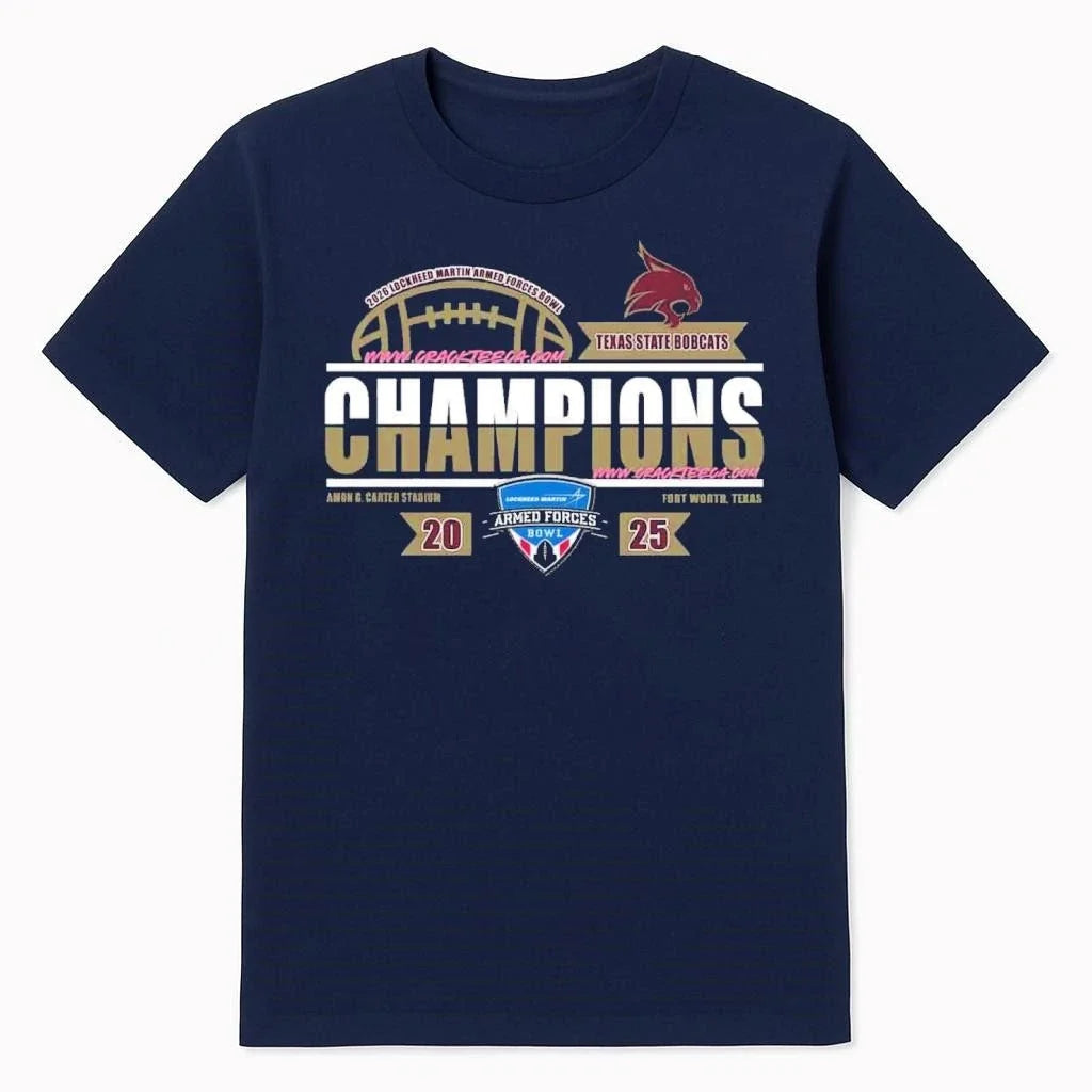 Texas State Bobcats 2026 Lockheed Martin Armed Forces - Adult & Kids T-Shirts, Sweatshirts & Hoodies apparel design preview 1