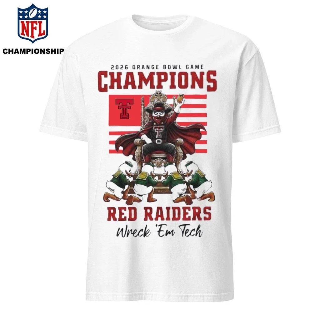 Texas Tech Red Raiders NCAA 2026 Orange Bowl Game - Adult & Kids T-Shirts, Sweatshirts & Hoodies apparel design preview 1