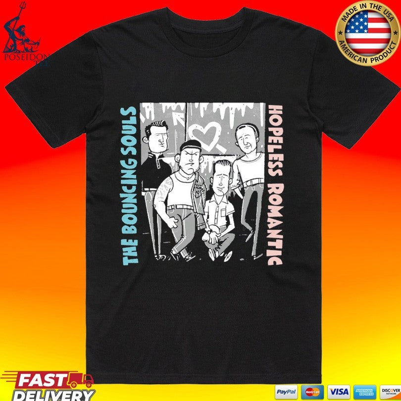 The Bouncing Souls Hopeless Romantic Alternative - Adult & Kids T-Shirts, Sweatshirts & Hoodies apparel design preview 1