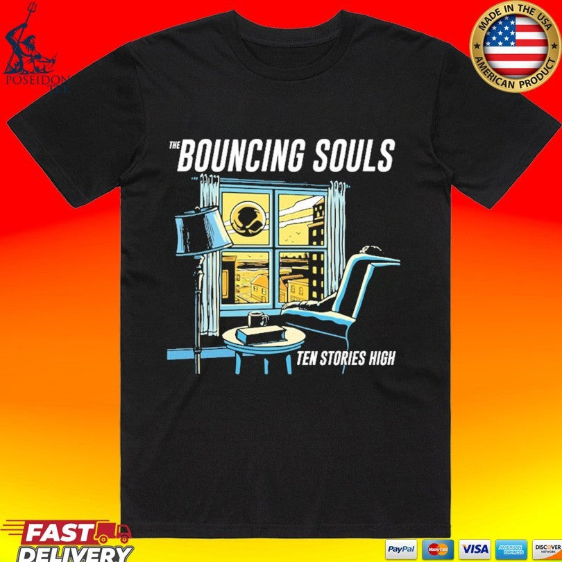 The Bouncing Souls Ten Stories High Album - Adult & Kids T-Shirts, Sweatshirts & Hoodies apparel design preview 1