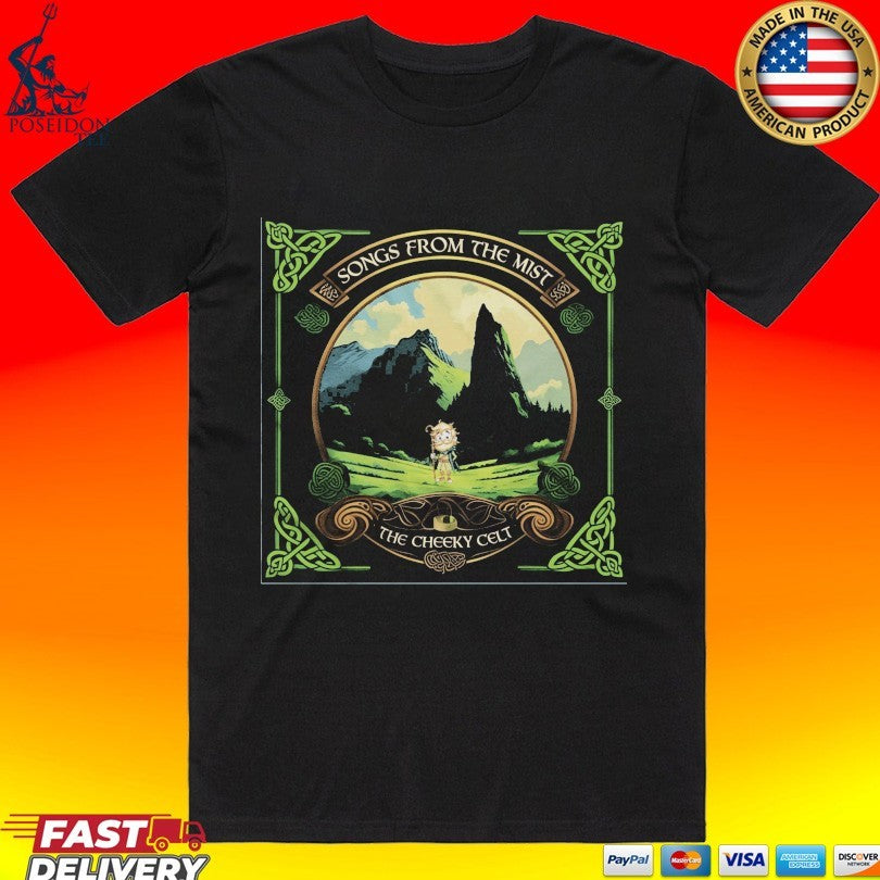 The Cheeky Celt Songs From Mist Album - Adult & Kids T-Shirts, Sweatshirts & Hoodies apparel design preview 1