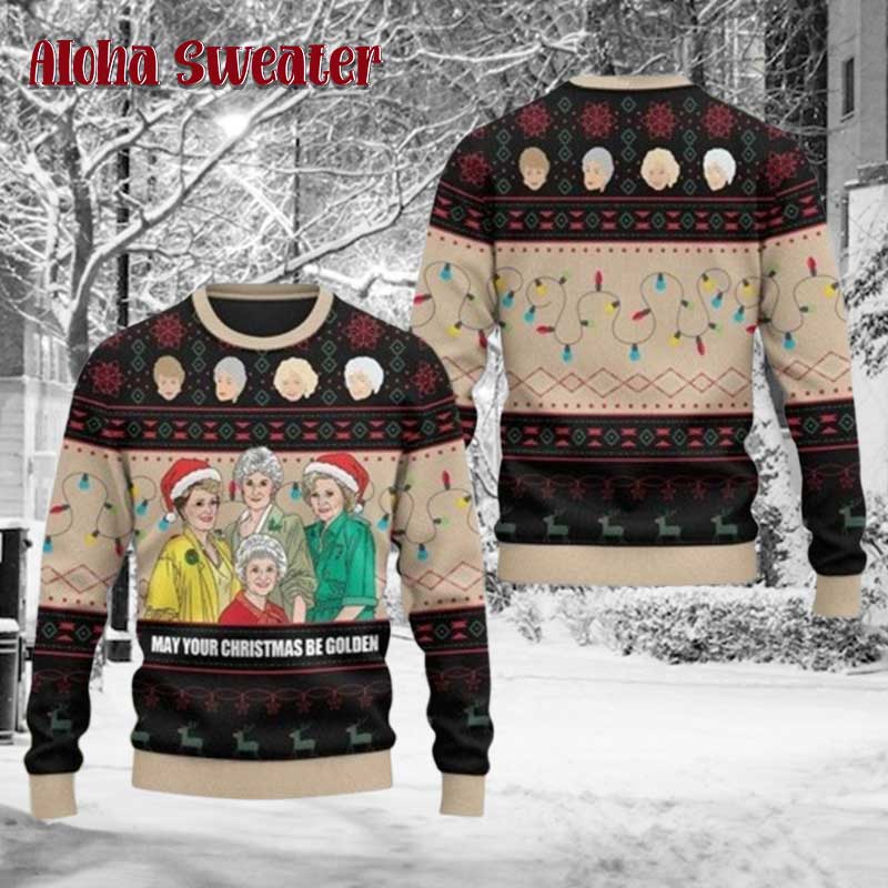 The Golden Girls American Sitcom Ugly Christmas Sweater - Holiday Gift product image 3