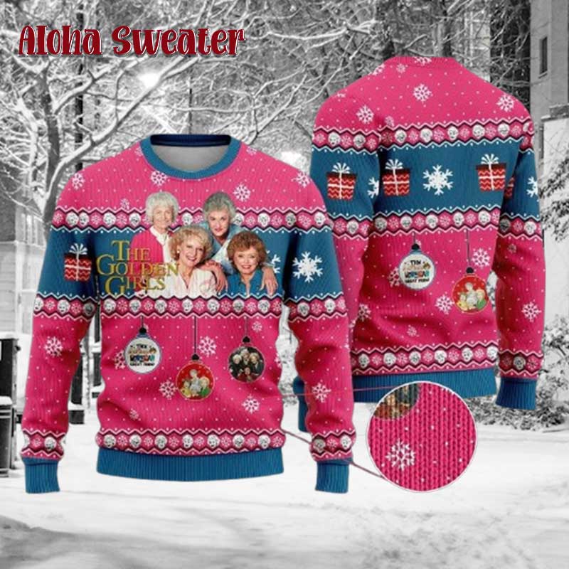 The Golden Christmas Golden Girls Ugly Christmas Sweater - Holiday Gift product image 2
