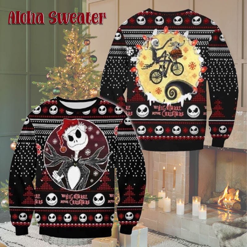 I Dont Do Matching Jack Skellington Green Cute Ugly Christmas Sweater - Holiday Gift product image 5