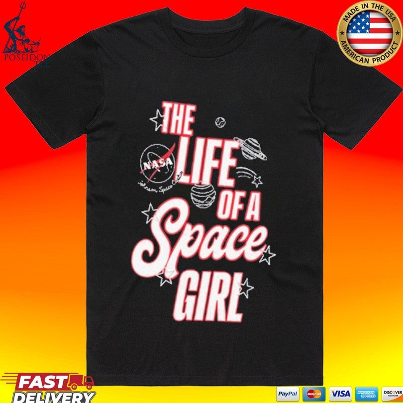 The Life Of A Space Girl - Adult & Kids T-Shirts, Sweatshirts & Hoodies apparel design preview 1