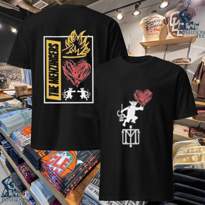 The Menzingers Heart Flame - Adult & Kids T-Shirts, Sweatshirts & Hoodies apparel design preview 1