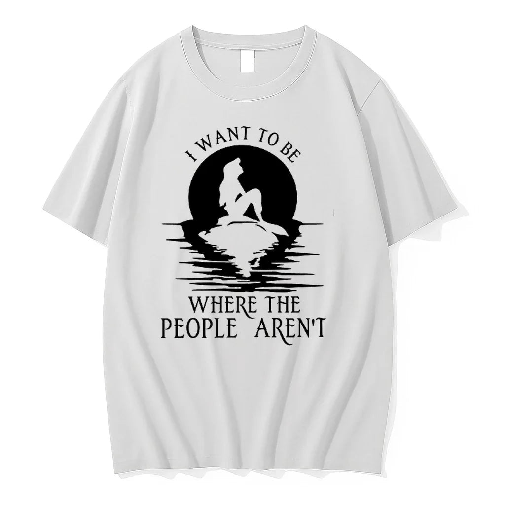 The Mermaid I Want To Be Where People Arent 0 Sweater - Adult & Kids T-Shirts, Sweatshirts & Hoodies apparel design preview 1