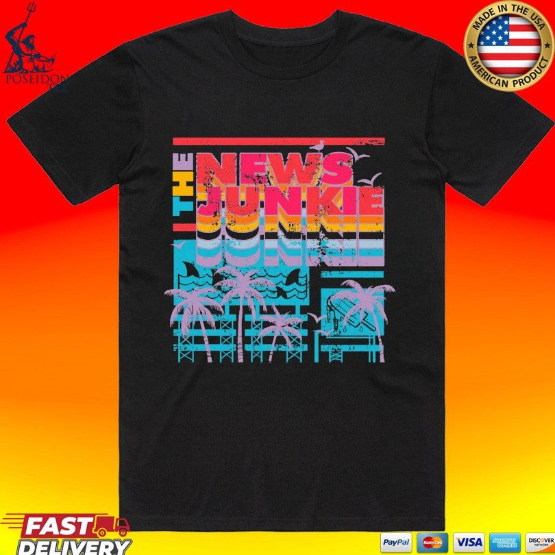 The News Junkie Summer Vibes - Adult & Kids T-Shirts, Sweatshirts & Hoodies apparel design preview 1