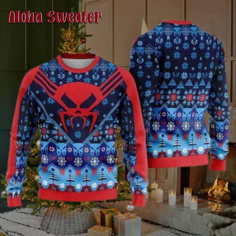 Three Spider Man Hoo Ugly Christmas Sweater - Holiday Gift product image 3