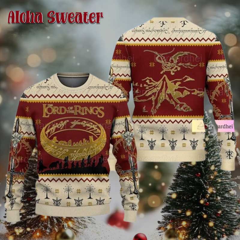 Walk Into Mordor Lord Of The Rings Ugly Christmas Sweater - Holiday Gift product image 3