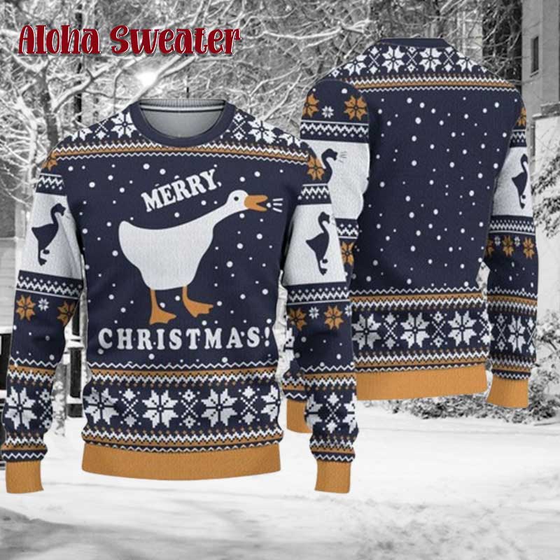 Make The Goose Dance Ugly Christmas Sweater - Holiday Gift product image 5