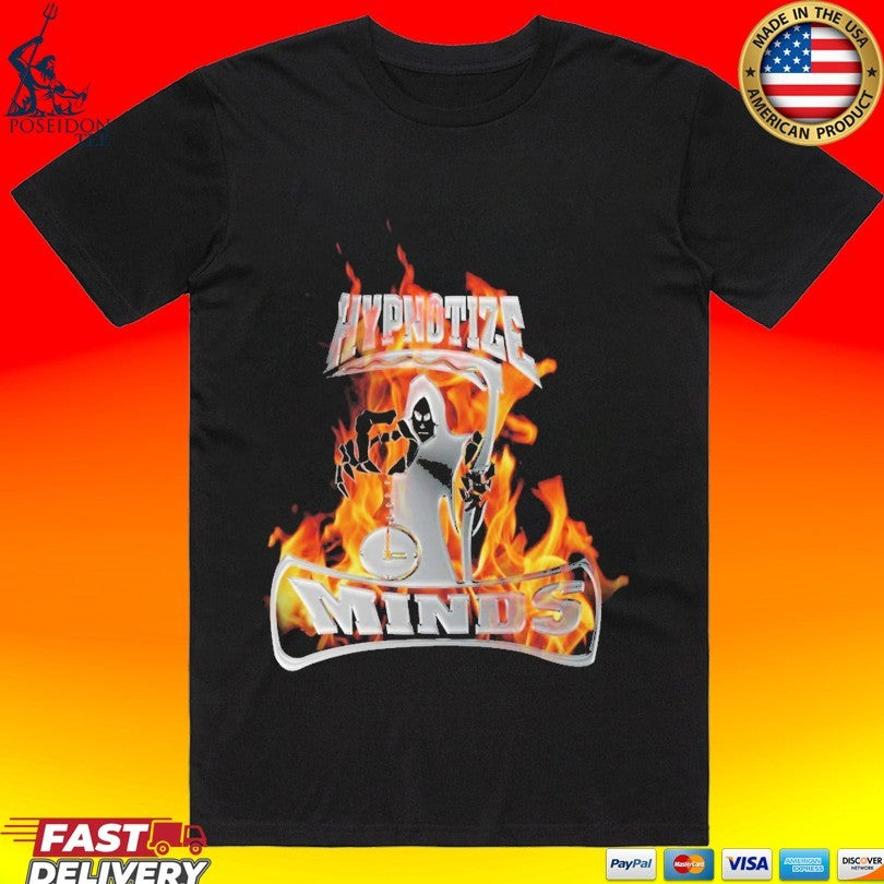 Three 6 Mafia Hypnotize Flames - Adult & Kids T-Shirts, Sweatshirts & Hoodies apparel design preview 1