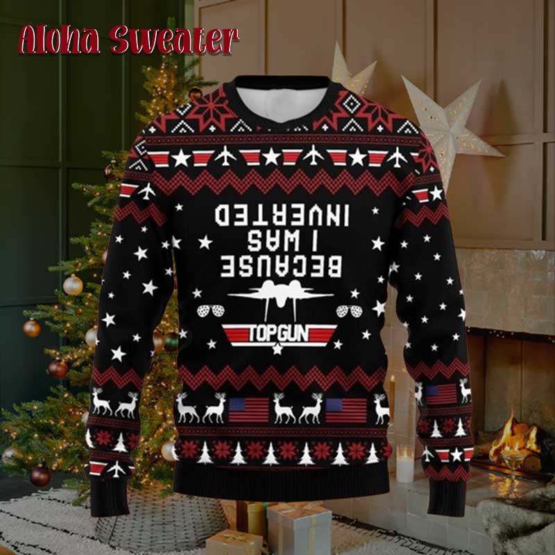 Holidays Pattern Movie Top Gun Ugly Christmas Sweater - Holiday Gift product image 5
