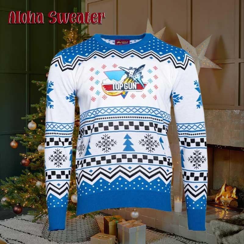 Top Gun Foreign Relations Ugly Christmas Sweater - Holiday Gift product image 2