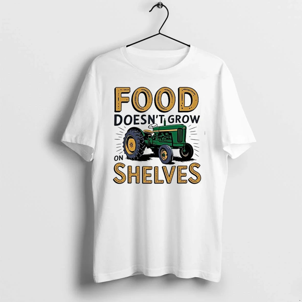 Tractor Food Doesnt Grow On Shelves 0 Sweater - Adult & Kids T-Shirts, Sweatshirts & Hoodies apparel design preview 1